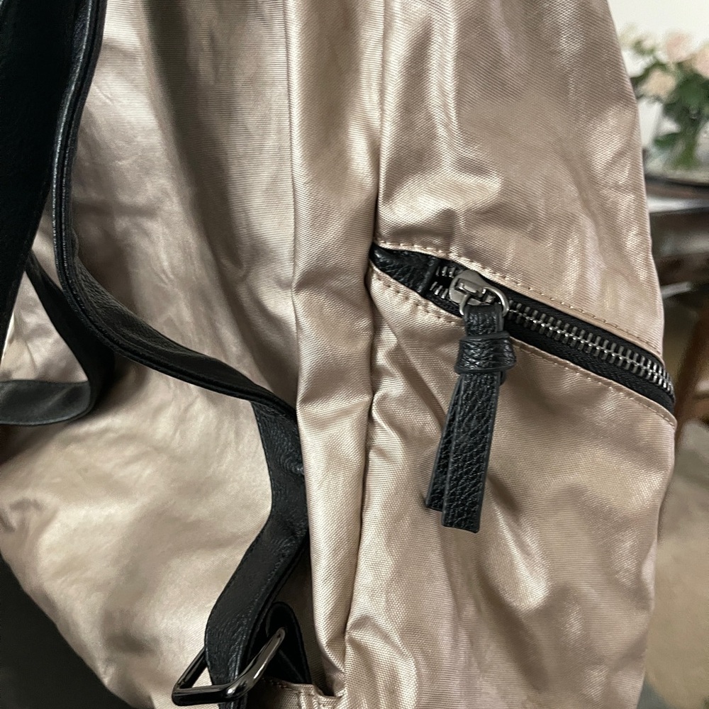 Fabletics Stylish Metallic Backpack Never Worn - image 4